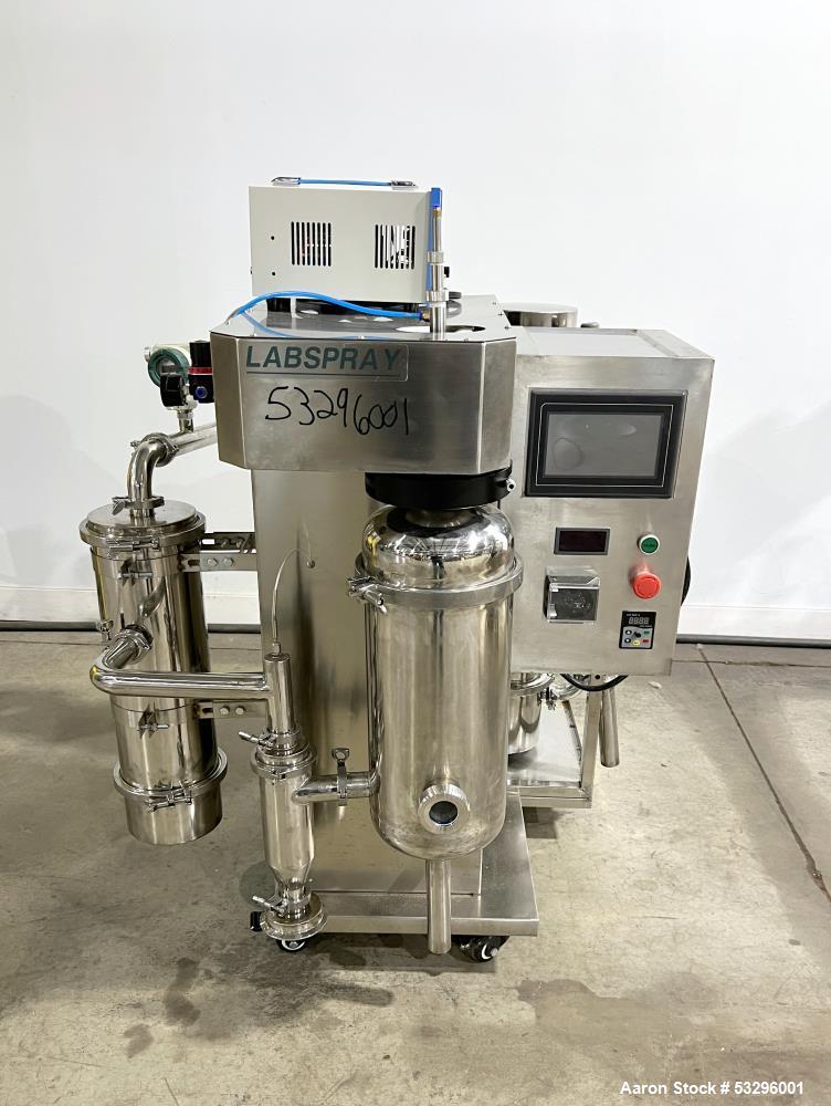 Labfreez/Labspray #SD-15A, Mini Inert Loop Spray Dryer, Stainless Steel, 50-1500 ml/hr. Feed rate, 0.8-1