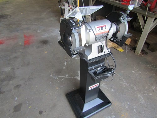 10" Jet #JBG-10B, shop pedestal grinder