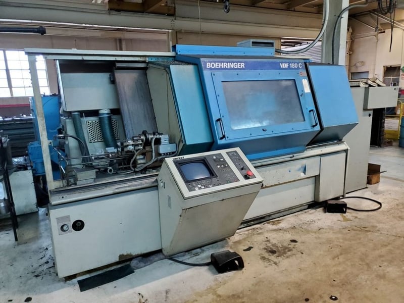 Oerlikon Boehringer #180C, slant bed CNC lathe,VDF B2T Control, 3