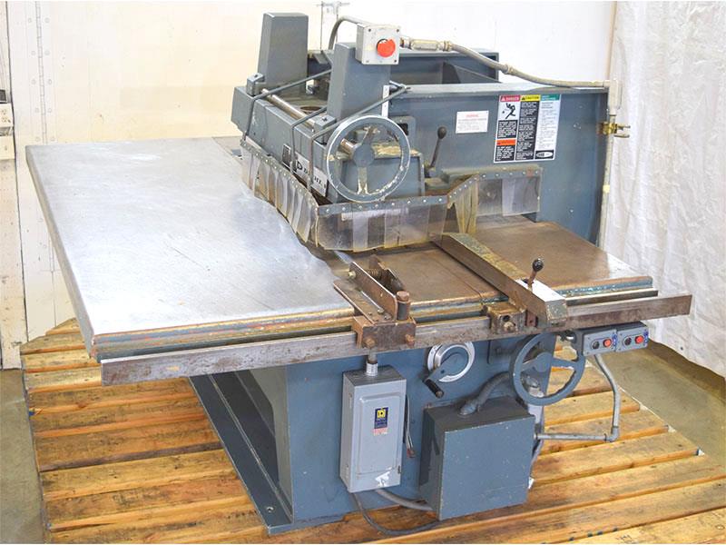 Diehl #SL-52, single blade straight line rip-saw, 15 HP, 2" arbor, 14"-18" blade, 65-190 FPM, 61" x 80" table