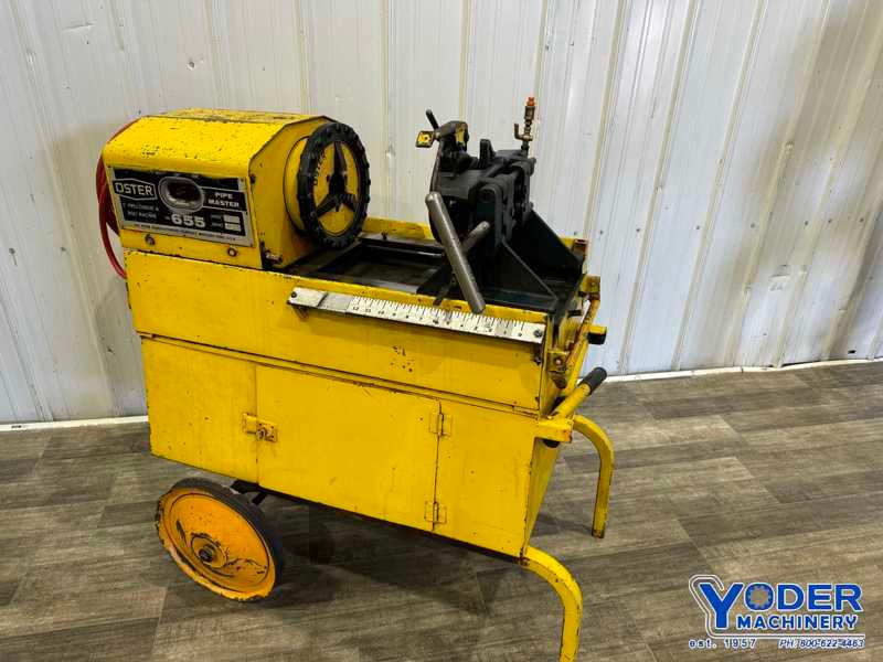 1/4" - 2" Oster #655, bolt & pipe threader, 1/8"-2" pipe capacity, front & rear chucks, 1/2 HP