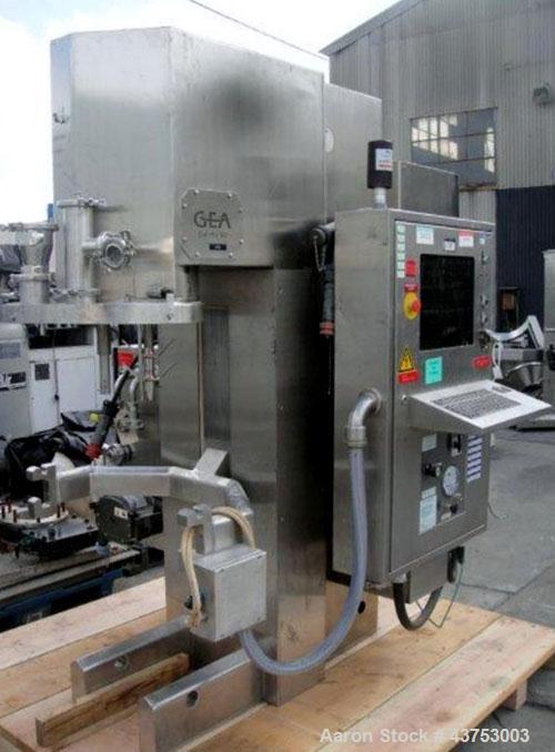 75 liter GEA Collette #Gral-75, High Shear Mixer, Stainless Steel, Missing bowl, dual agitation