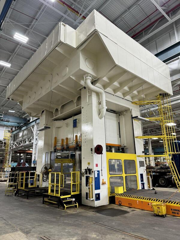 2500 Ton, Schuler SMG #HZPU-T-2250-4600/2450, hydraulic press, 65" stroke, 40" die shut-height min.