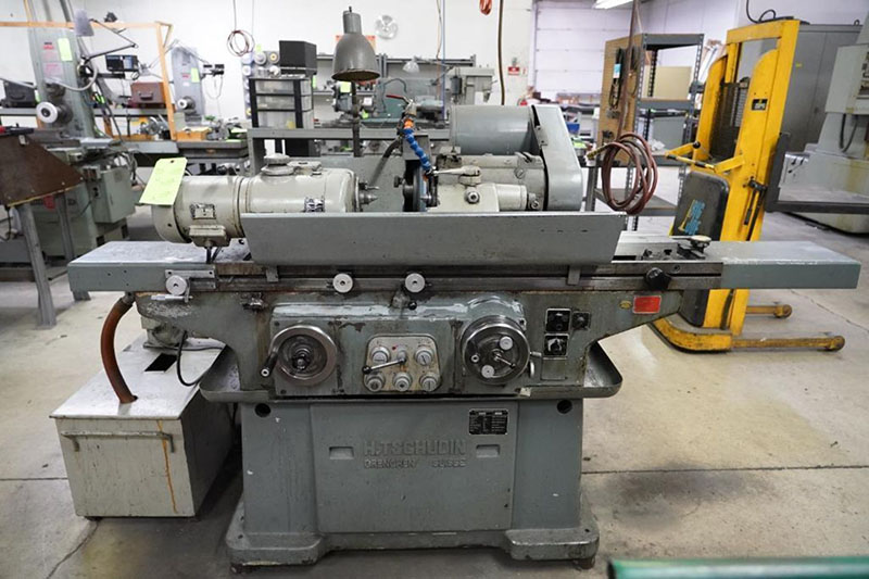 8" x 24" Tschudin #HTG-600, universal cylindrical grinder, 12" x 2" x 5" wheel, automatic cycle, hydraulic