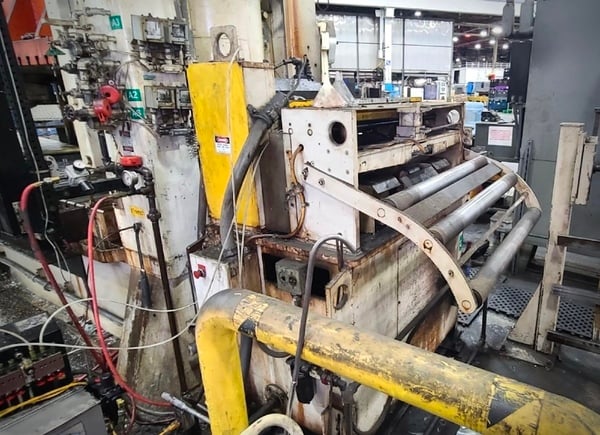 30" x .125" Perfecto #RS20-30B, coil reel with coil car, 20000 lb., Perfecto Servo feedline