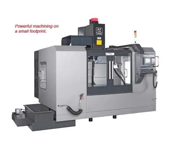 Mighty Viper #VMC-1160, Vertical Mill, 43" X, 23" Y, 25" Z, #40 & #50 Taper, 10/15 HP, 6000/8000 RPM