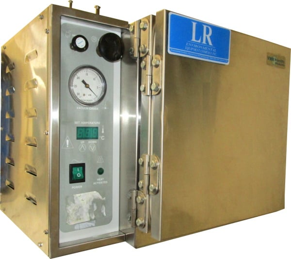 9" width x 9" H x 12" D Sheldon / Sheldon Vacuum Oven #1410D, ID 9" x 12" X 9", +40 to +325°C, Digital