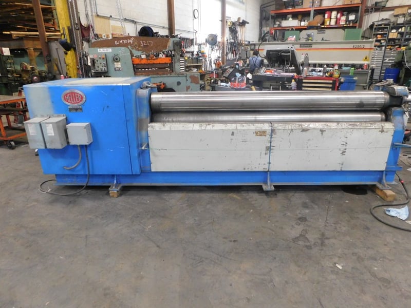 8' x 1/4" Heller / Birlik #MSMS2530x7, initital pinch roll, power rear roll adjustment