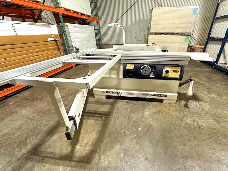 SCM #SC/4-WS, sliding table saw, 39.25" x3.5" rip fence, 3.94" scoring blade, mechanical digital tilt