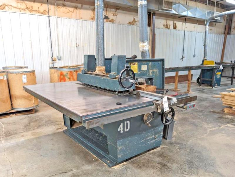 Diehl #SL-52, straight line rip-saw, 4.25" x 18" blade, 15 HP, 3600 RPM, 2" arbor