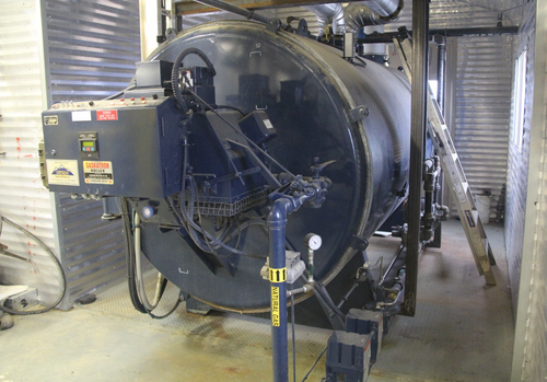 6 MMBTUH Saskatoon, glycol boiler, 160 psi, 250°F, 60" dia. x 8.8' lgth, 2011