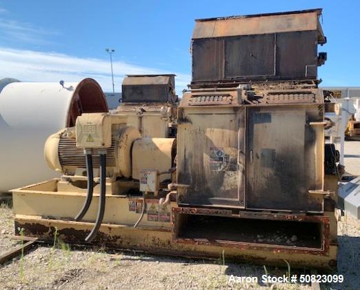 Schutte-Buffalo-Astec #AHM-20, Hammermill, carbon steel, 48" diameter x 50" width rotor, 600 HP, 460 V