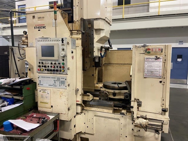 Mitsubishi #ST40, CNC gear shaper, electronic guide, 20.5" table diameter, 3.2 module, 1999