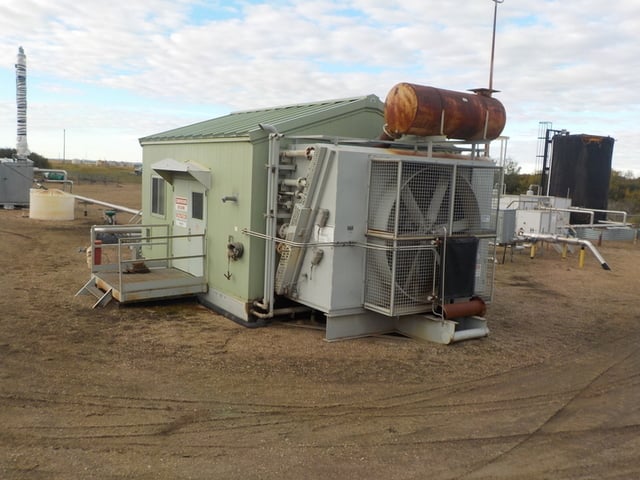 500 HP Geminis #B452, reciprocating compressor, 2-stages, Caterpillar G3412TA NG engine, 1998