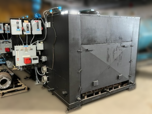 75 HP Parker Boiler, 125 psi steam boiler, 2,478 steam lbs/hr, 2,940,000 BTU/hr, 1994