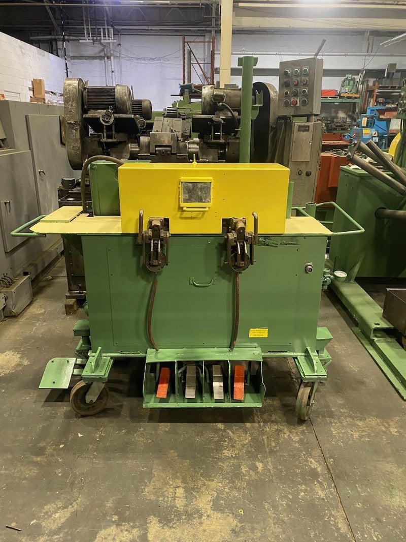 Fastener Engineers #BW-1250, butt welder, 3/8" to 1-1/4" wire diameter, 125 KVA, 460 V., foot pedal switch