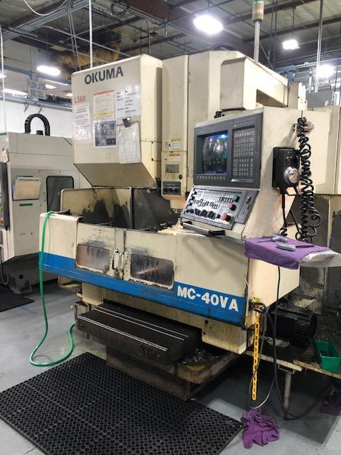 Okuma #MC-40VA, vertical machining center, 15 automatic tool