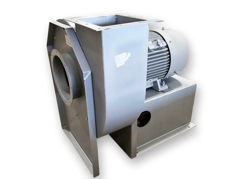 9922 cfm @ 17 S.P., Cincinnati Fan #RBE-13, radial blade exhauster, clockwise, 73.5 BHP, 75 HP, 460 V.