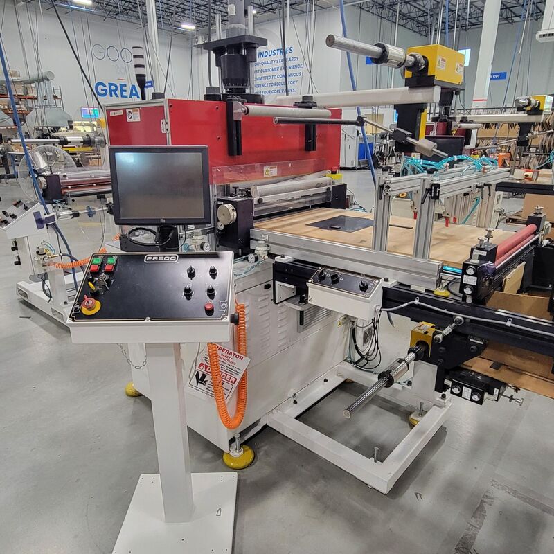 60 Ton, Preco #2024-60T, hydraulic die cutting press, 4 stroke, 10" DL, 20" x24" platen, (4) pneumatic