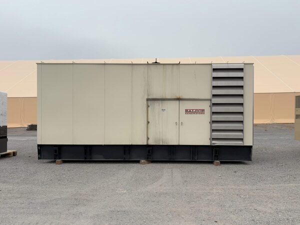800 KW Baldor #IDLC800-2M, diesel generator set, sound attenuated enclosure, ComAp InteliGen ctrl, 480 Volts