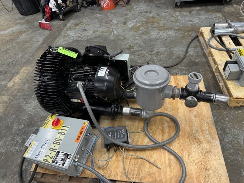 135 cfm, Conair #RG1-11, vacuum pump, 11.5 HP, single stage regenerative pump w/ starter