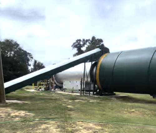 12' x 40' Heil #12x40 Triple Pass Drum Dryer with Gas Burner, 3MM-60MM BTU natural gas burner