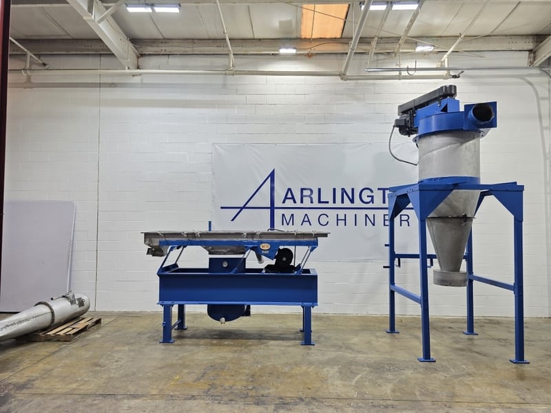 Witte, fluid bed drying system, 24" W x 108" L bed, NG fired heater, Control panel