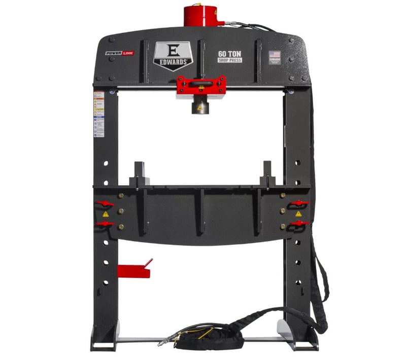 60 Ton, Edwards #ED9-HAT8000, shop press, 12-1/4" stroke, new