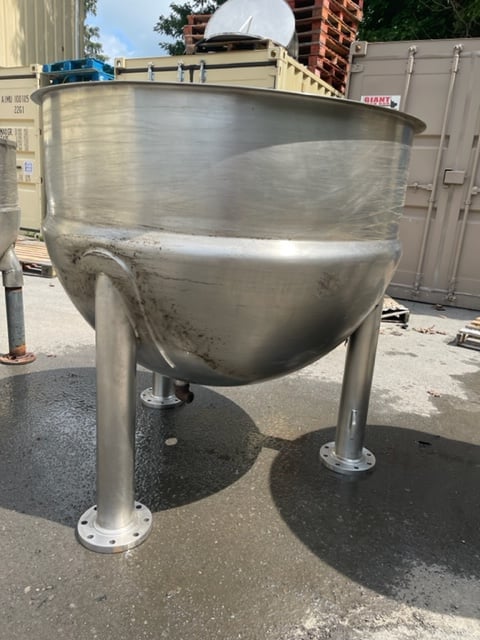 200 gallon Lee Industries, Stainless Steel style D kettle, 40 psi @ 287&deg;F, 2018