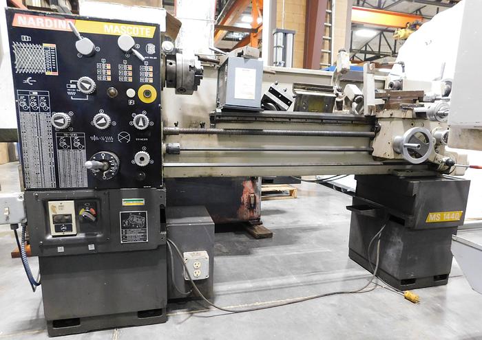 14"/20" x 42" Nardini #Mascote-MS1440, toolroom lathe, 8" 3-jaw chuck, 10" 4-jaw chuck, 1-13/16" hole