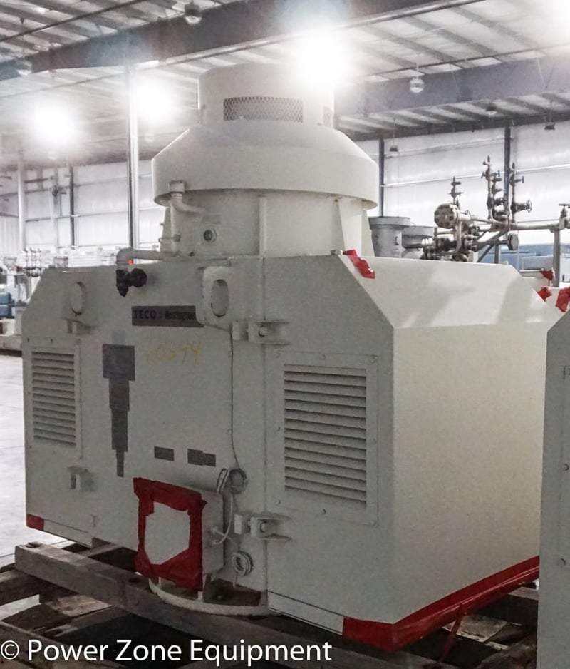 700 HP 1780 RPM Teco Westinghouse, Frame 400A, weather protected enclosure type 2, 4160 Volts, unused surplus