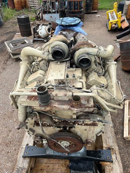 900 HP Cummins KTA38, Diesel Marine Engine, Used