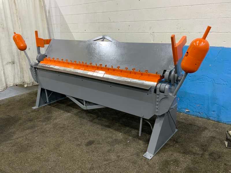 12 gauge x 8' Dreis & Krump #BPO812-6, box & pan brake, manual clamping, 33-1/2" passline