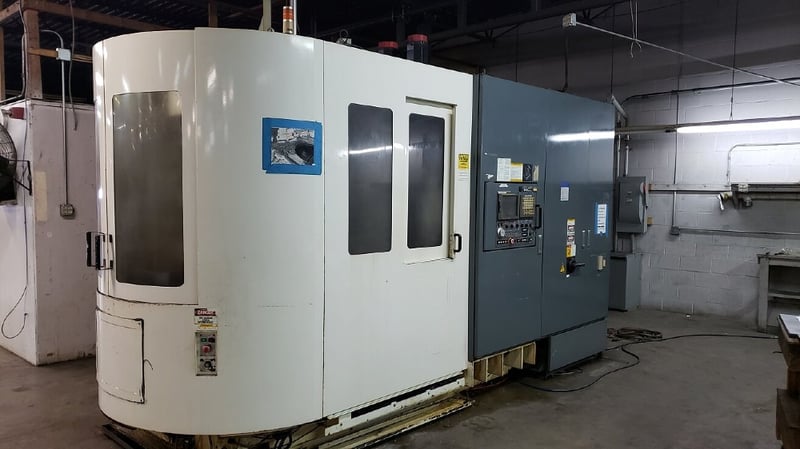 Kitamura #HX-400 CNC horizontal machining center, Fanuc 16iM, 26" X, 24" Y, 22" Z, 50 automatic tool changer