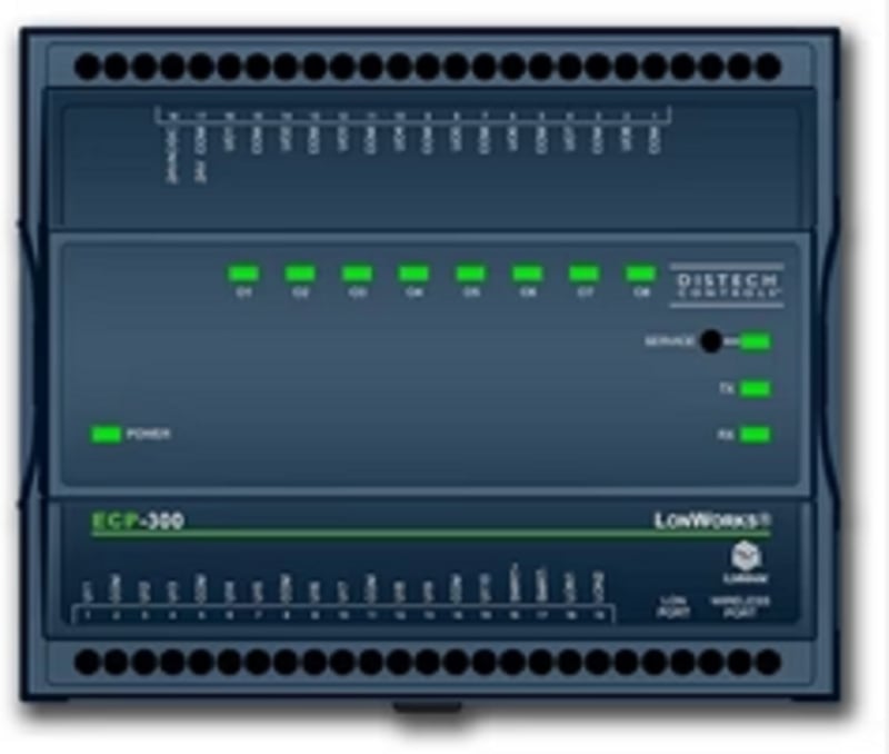 Distech CDIP-203G-05 ECP-203 Programmable Controller, 6UI 5DO (Triac) 3UO