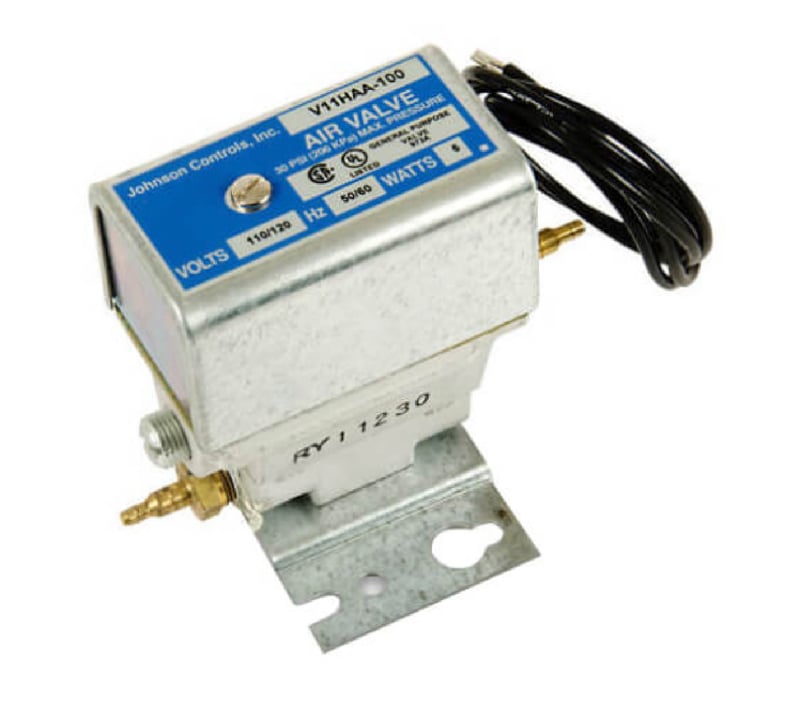 Johnson Controls #V11HAA-100 3-Way Solenoid Air Valve (120V)