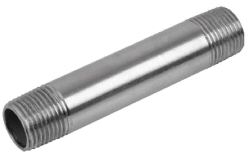 Calbrite S40760CN00 Threaded Conduit Nipple, 3/4" x 6 in, 304 Stainless Steel
