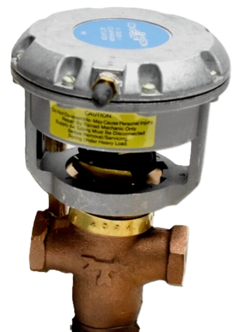 Valvola Svasata Pneumatica Johnson Controls V-4332-1007 – Ottone 1/2 Pollice – Miscelazione 3 Vie