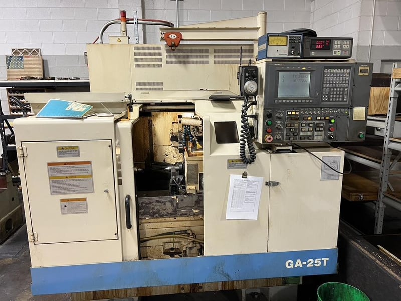 13" x 13.7" Okuma #GA-25T, CNC angle grinder, OSP700G, flagging, Marposs gauging, automatic wheel balancing