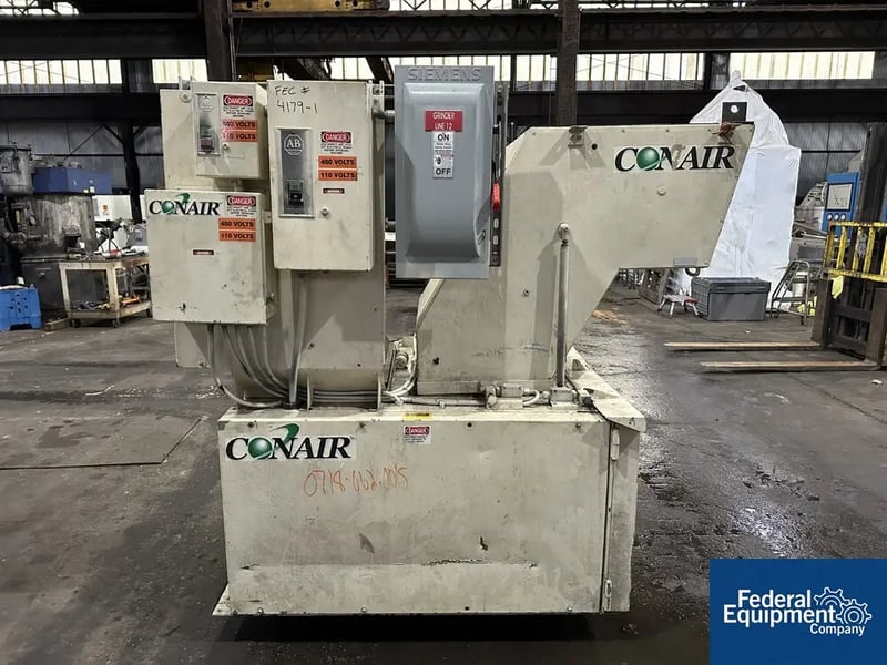 12" x 24" Conair #CK1224, Granulator, 3-Knife Open Rotor, 40 HP, 230/460 V