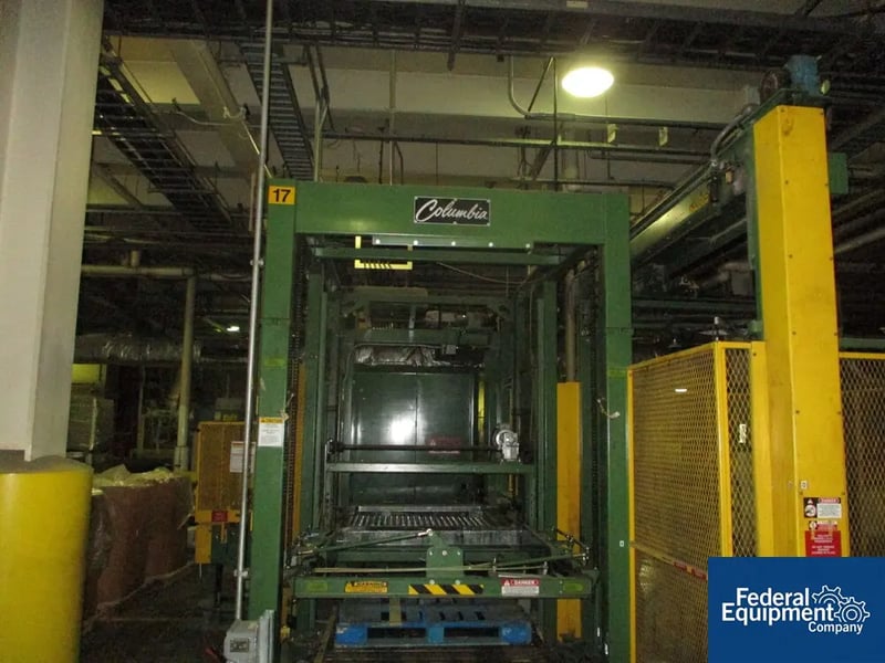 Columbia #FL100-LR-TT-GE-9885, Palletizer, 8' pallet magazine