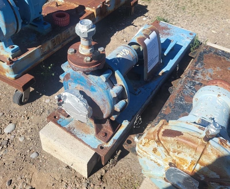108 GPM @ 75' TDH, Ingersoll-Rand #D814-2x1.5x9, Centrifugal Pump, Horz., 1-Stage, 8.4" imp., 2" suction
