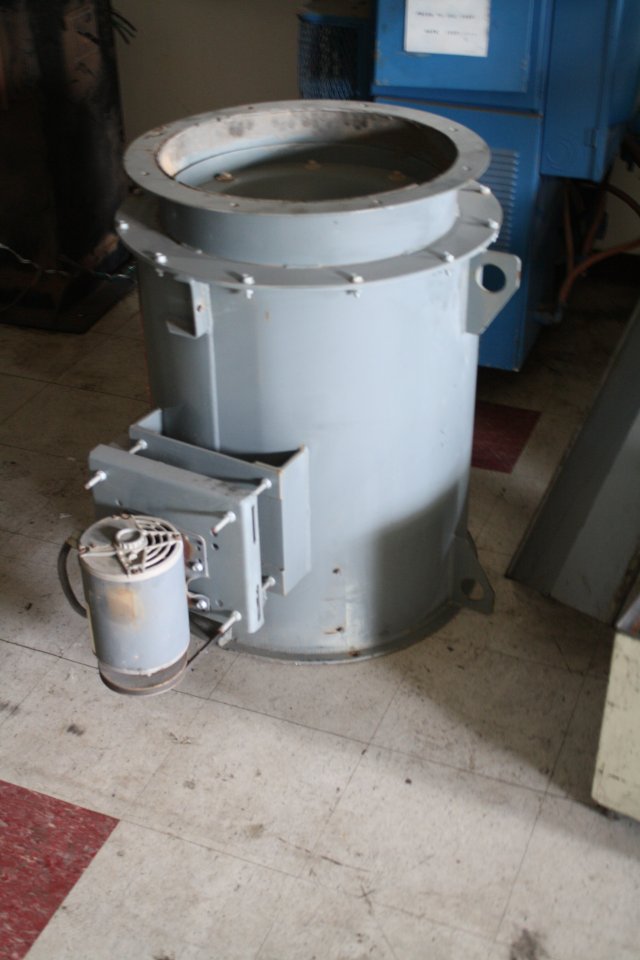 Loren Cook #150-CIC, duct fan, 20" ID duct, 1 HP, 24" outside dimension flange, 30" length