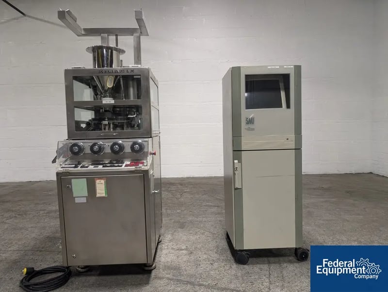 Kilian #LX/23-IPT-B, Tablet Press, 23 station, 100 kN main compression, single sided, force feeder with feed
