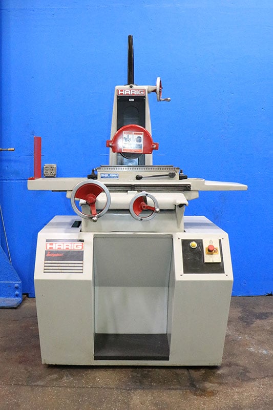 6" x 18" Harig #618, surface grinder, 7" x 1/2" x 1-1/4" wheel, O.S. Walker 618 F-D PMC, 1992