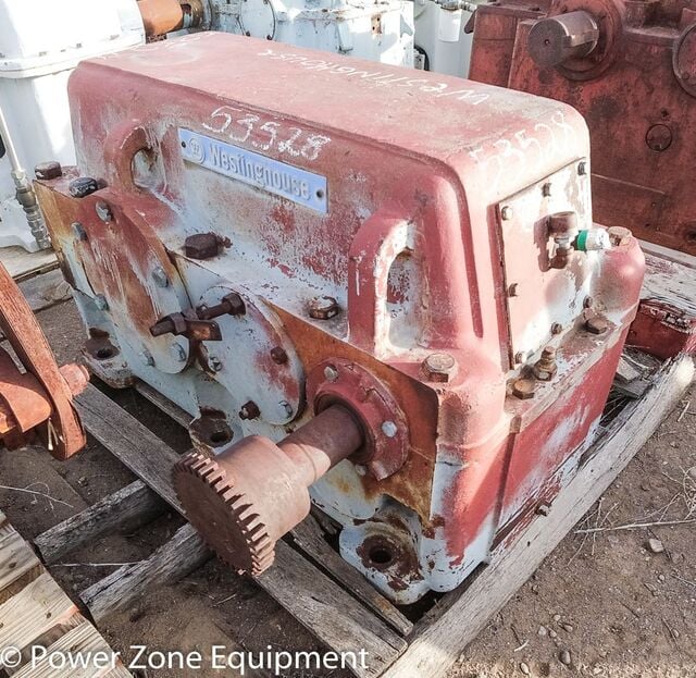 150 HP @ 1750 RPM, Westinghouse #2FFA-D12F, Parallel Shaft Gearbox, 107 RPM output, 16.33 :1 Ratio, 1.5