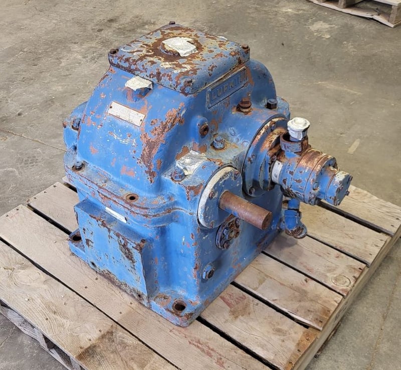 160 HP @ 1000 RPM, Lufkin #N800C, Parallel Shaft Gear Increaser Gearbox, 2512 RPM output, 2.51 :1 Ratio, 2.5