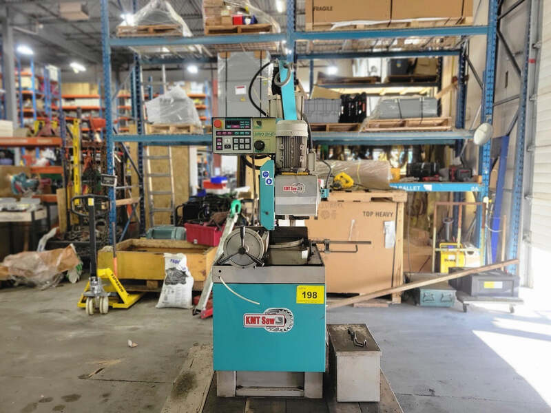 14.5" KMT #C370SA, vertical column semi-automatic cold saw, 4 HP, 7.25" vise opening