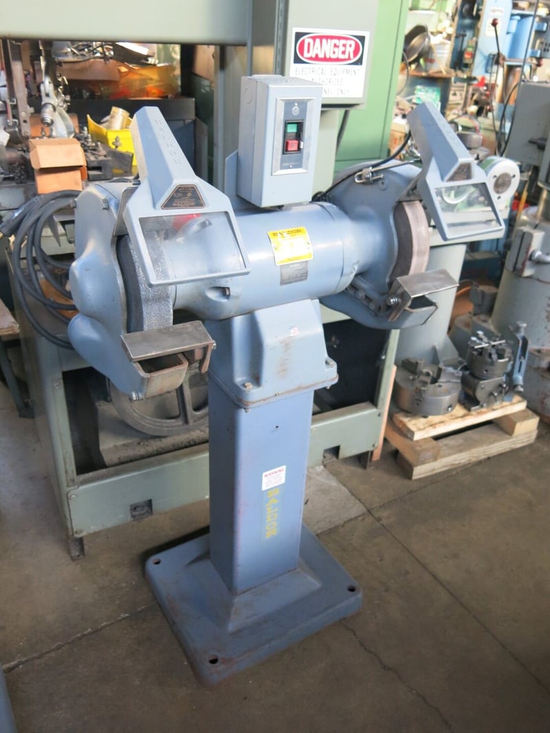 12" Baldor #1215W, Pedestal Grinder, 12" x 2" x 1-1/4" wheel, 2 HP, 1500-1800 RPM, 208-230/460 V.