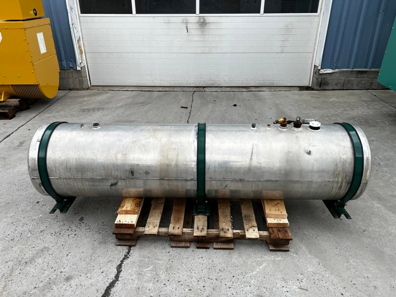 150 gallon Northside Industries Inc., Diesel Fuel Tank w/Saddle Mounts, 96" L x 30" width x 30" H, 2010